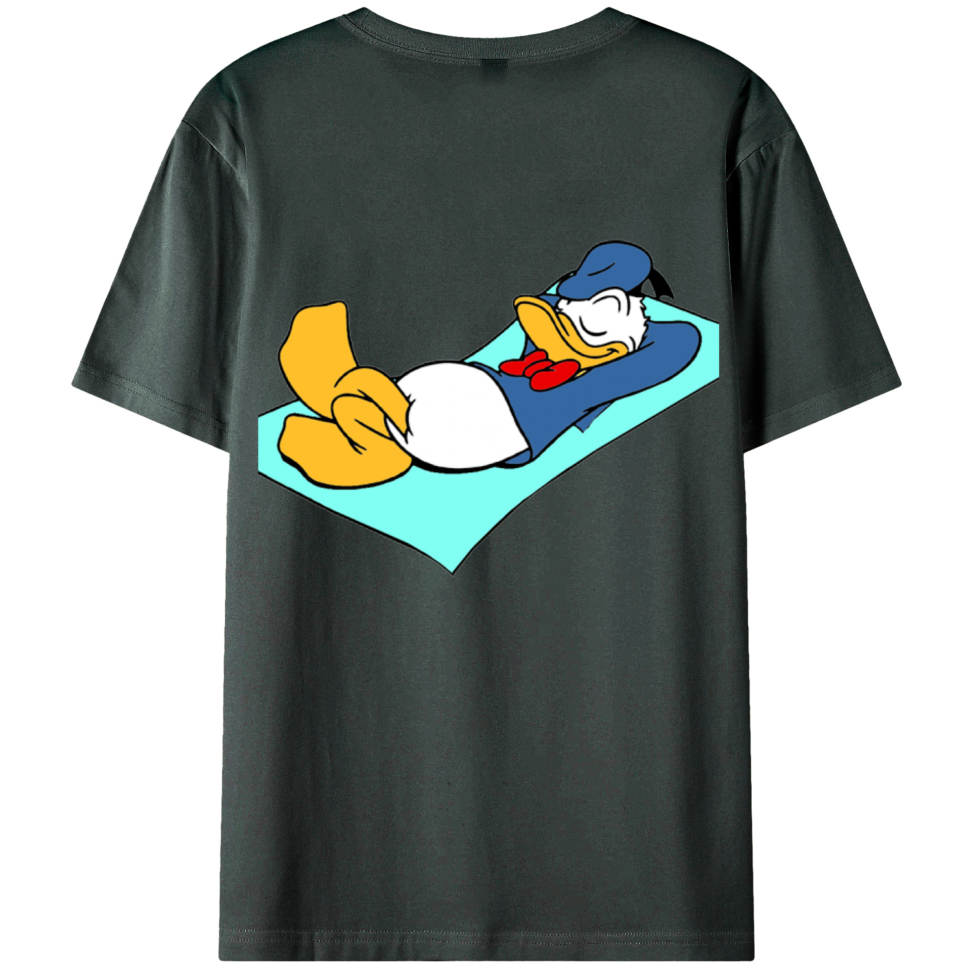ミッキーマウス Mickey Mouse 綿100％ メンズ半袖Tシャツ（バックプリント） 通気性